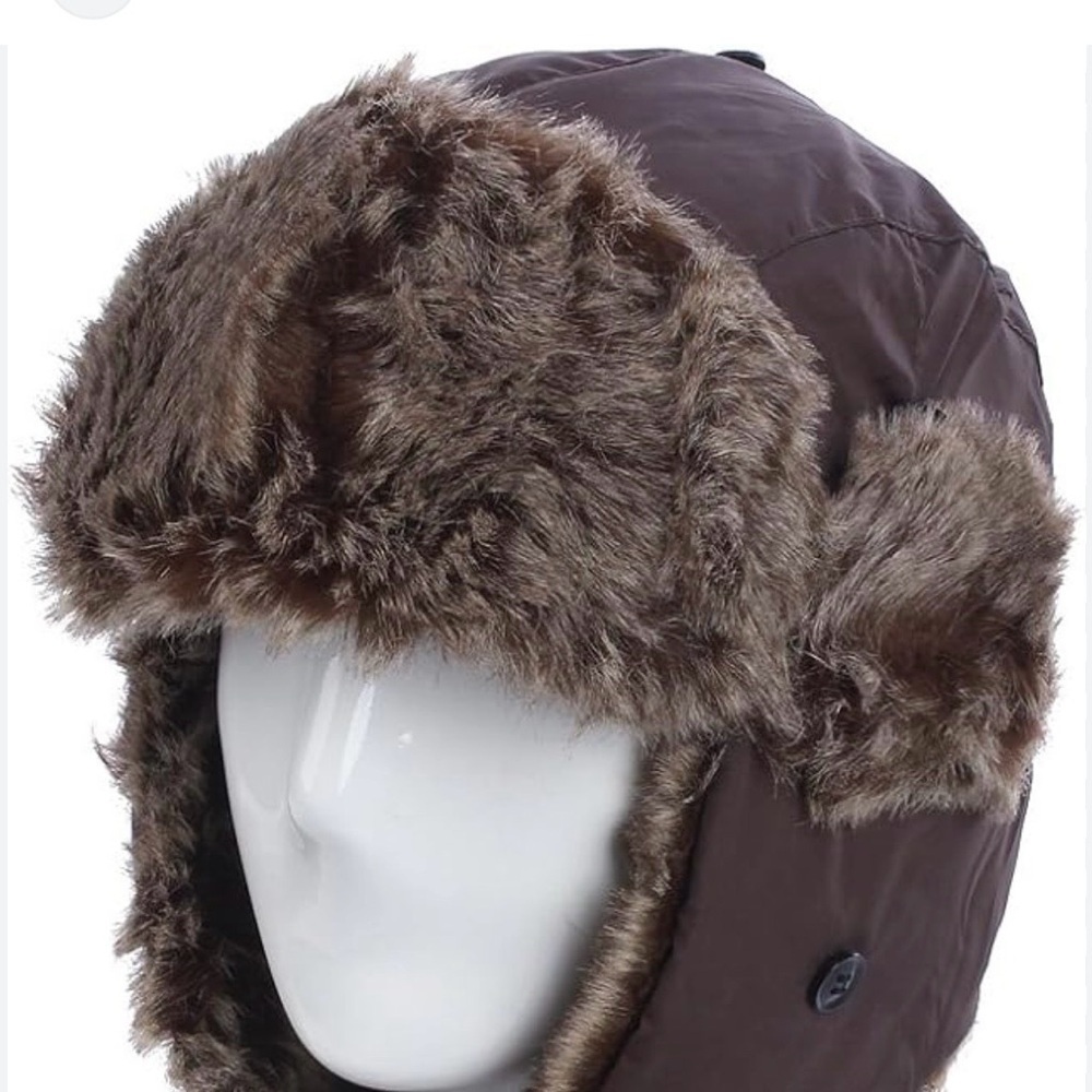 New TrendsBlue Winter Warm Faux Fur Trapper Ski Snowboard Hunter Hat